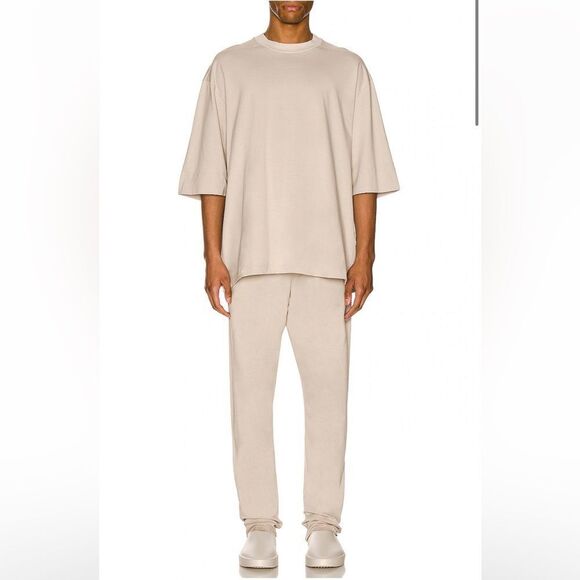 Fear of god stretch cotton lounge pants in cement large - Picture 4 of 16